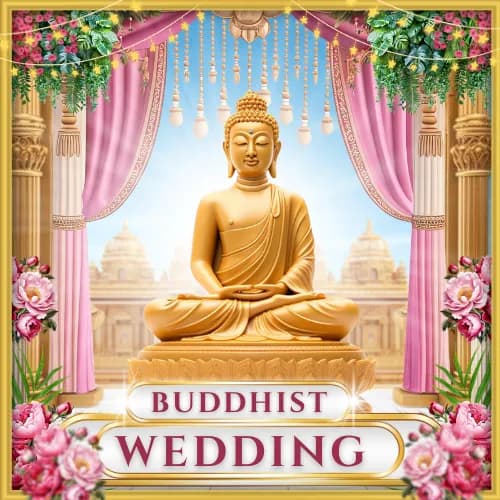 Buddhist Wedding Invitation Cards & Video Templates