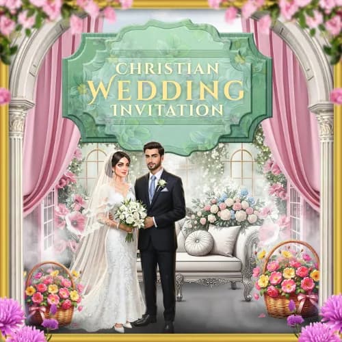 Christian Wedding Invitation Cards & Church Videos