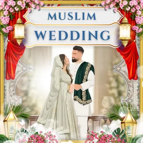 Muslim Wedding Invitation Templates & Nikah Cards