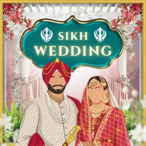 Sikh Wedding Invitation Templates & Gurudwara Cards