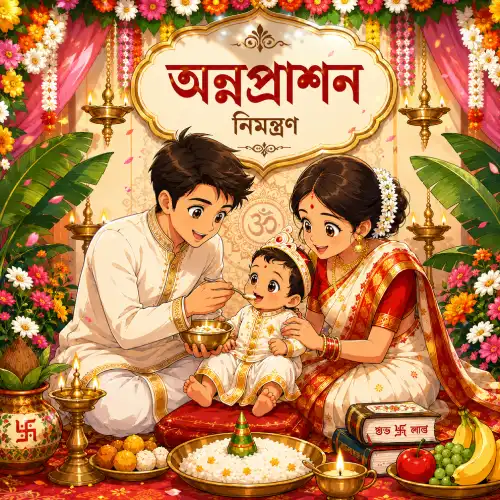 Bengali Annaprashan Invitation