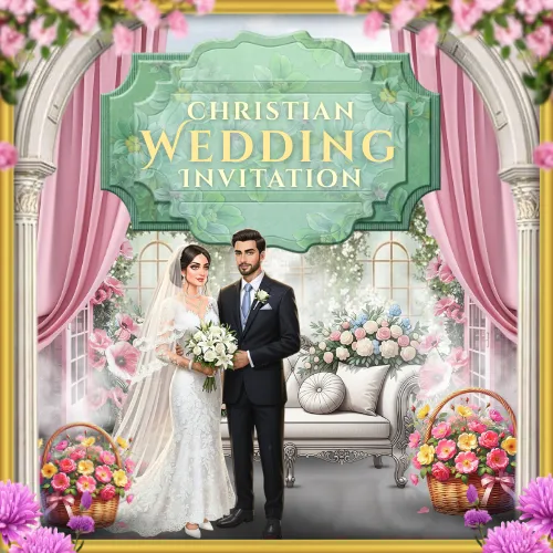 Christian Wedding Invitation Cards & Video E-Cards Online